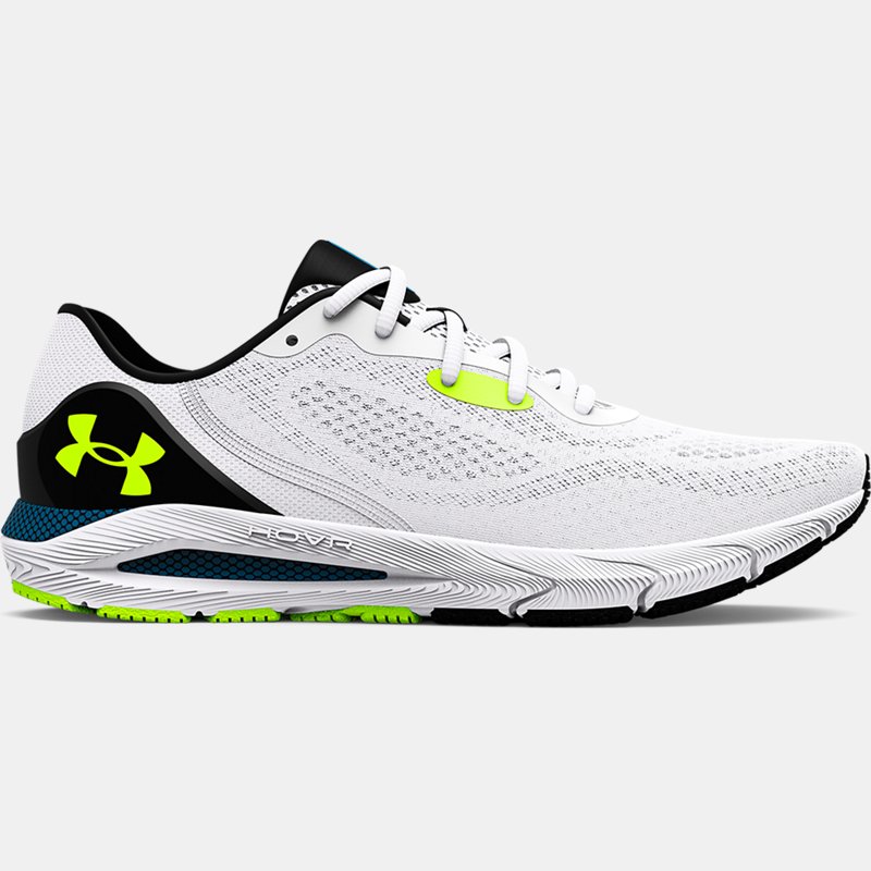 Men's  Under Armour  HOVR™ Sonic 5 Running Shoes White / White / High Vis Yellow 10